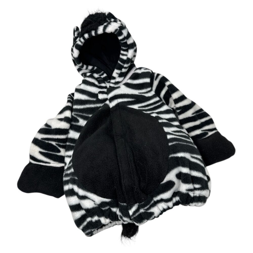 Baby Zebra Costume Old Navy Size 6-12 Month warm padded Halloween dress up